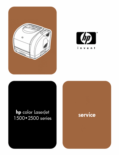 HP LaserJet 1500 hp color LaserJet
1500 2500 series Service Manual